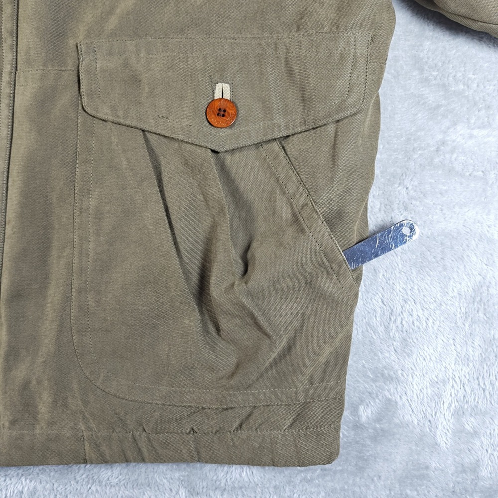 Rainforest Jacket Mens Large Green Field Utility Chore Full Zip Outdoor Workwear - Picture 9 of 14